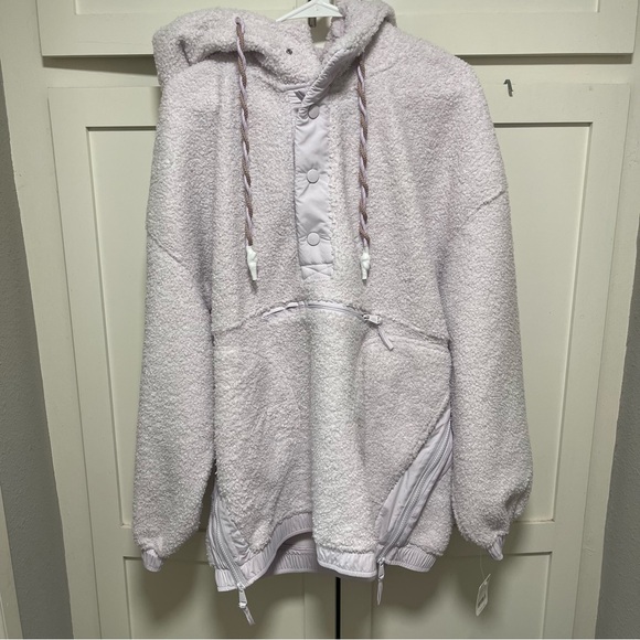 NWT FP Movement Fuzzy Was She Fleece Pullover
~Rose Quartz~ Sz Large - Picture 5 of 11